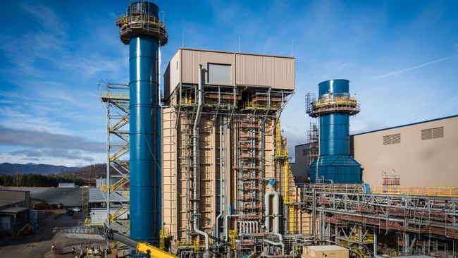 Asheville Combined Cycle Station Stack, Heat Recovery Steam Generator and Bypass Stack