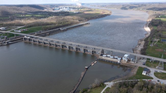 Aerial View of Markland Hydro Station.