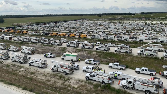 Los equipos de Duke Energy comienzan a restaurar la energía después del huracán Idalia