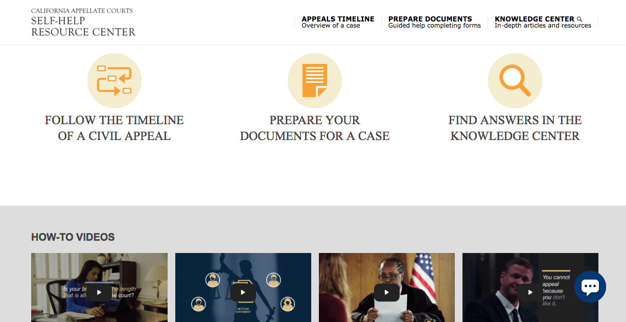 SelfHelp Resources Expand to Courts of Appeal  California Courts Newsroom