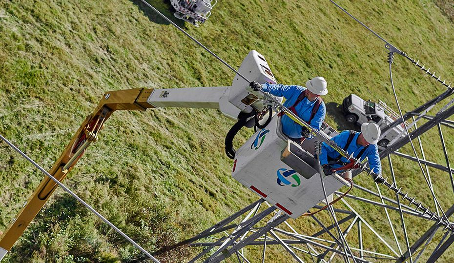 Linemen through the decades Duke Energy illumination