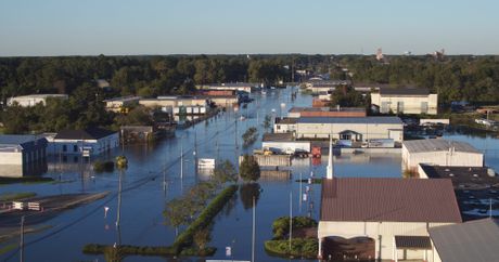 Hurricane Matthew caused severe flooding in town of Goldsboro, NC. hurricane-matthew-response