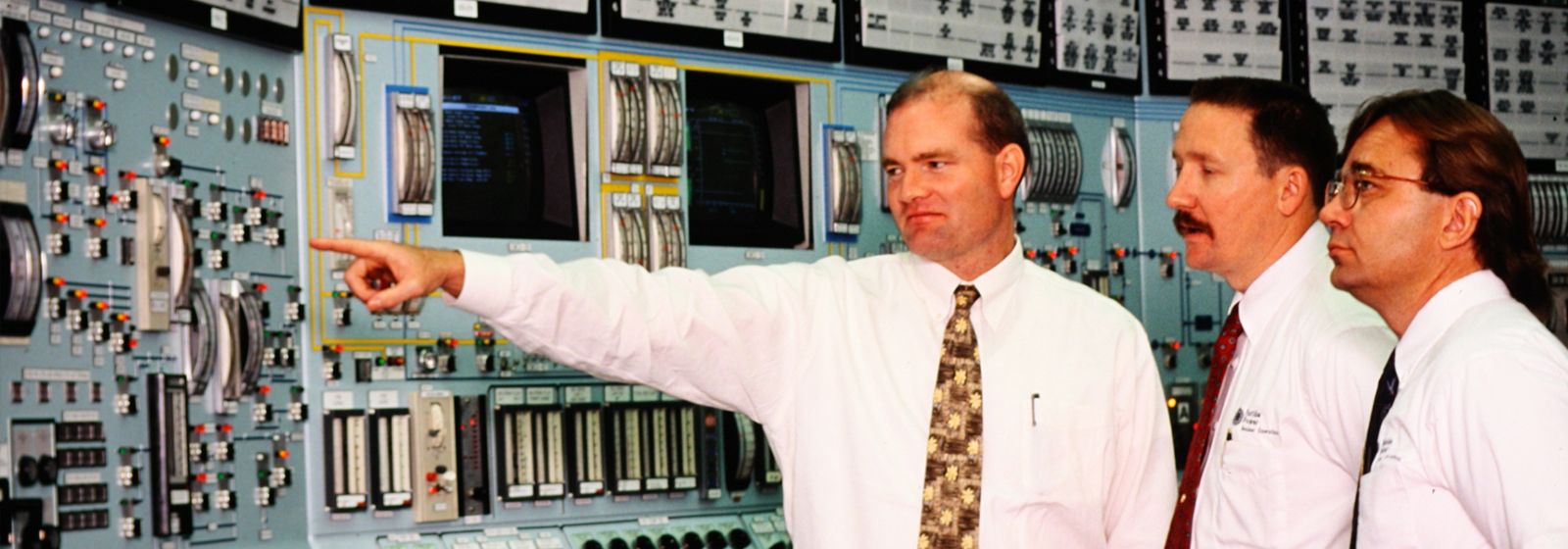 Retro photos: at the controls