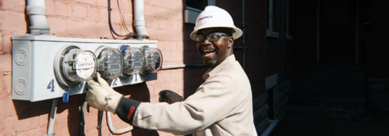Retro photos The meter man is all smiles Duke Energy illumination