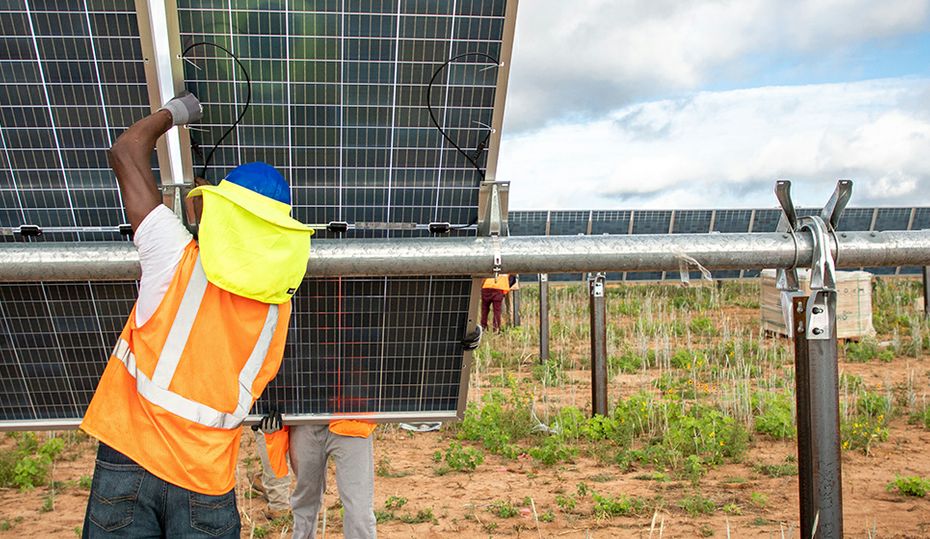 The making of a solar site