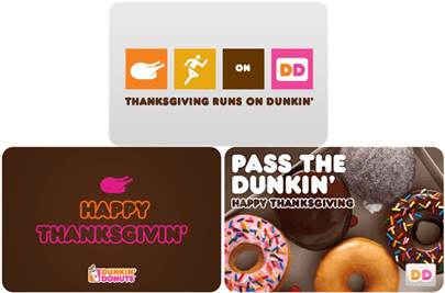 Dunkin Donuts Thanksgiving
 Dunkin’ Donuts Gift IDDeas For Thanksgiving