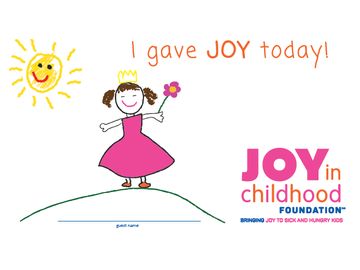 Help Us Bring Joy This Month through the Joy in Childhood Foundation℠ Community Cups® Program