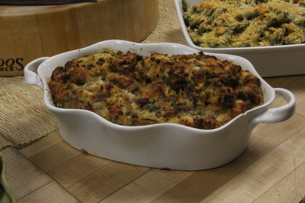 Dunkin’ Bagel and Pork Sausage Stuffing Dunkin'