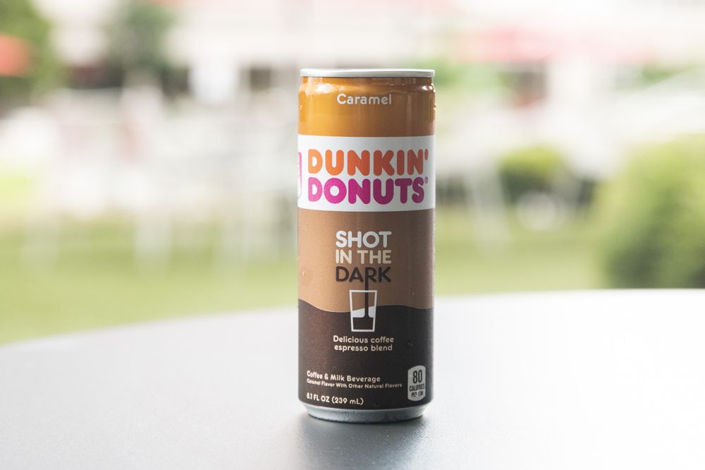 Little Can Big Recharge Dunkin Donuts Launches Shot In The Dark Coffee Espresso Blend Its First Ever Beverage In A Can Dunkin
