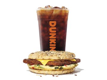 Great Taste Plant Based Dunkin Partners With Beyond Meat To Introduce New Beyond Sausage Breakfast Sandwich In Manhattan Dunkin The beyond sausage breakfast sandwich offers the delicious taste and texture millions of dunkin' breakfast sandwich customers enjoy and expect the beyond breakfast sausage patty is served on an english muffin with egg and american cheese. beyond sausage breakfast sandwich