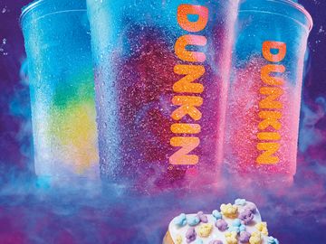 Dunkin’s Out-of-This-World Seasonal Menu Features Cosmic COOLATTA® Frozen Beverages and Baskin-Robbins Ice Cream Flavored Coffees Dunkin’s Out-of-This-World Seasonal Menu Features Cosmic COOLATTA® Frozen Beverages and Baskin-Robbins Ice Cream Flavored Coffees