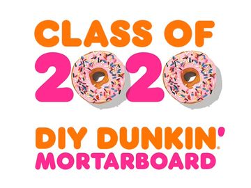 How to Make a DIY Dunkin’ Donut Box Graduation Cap