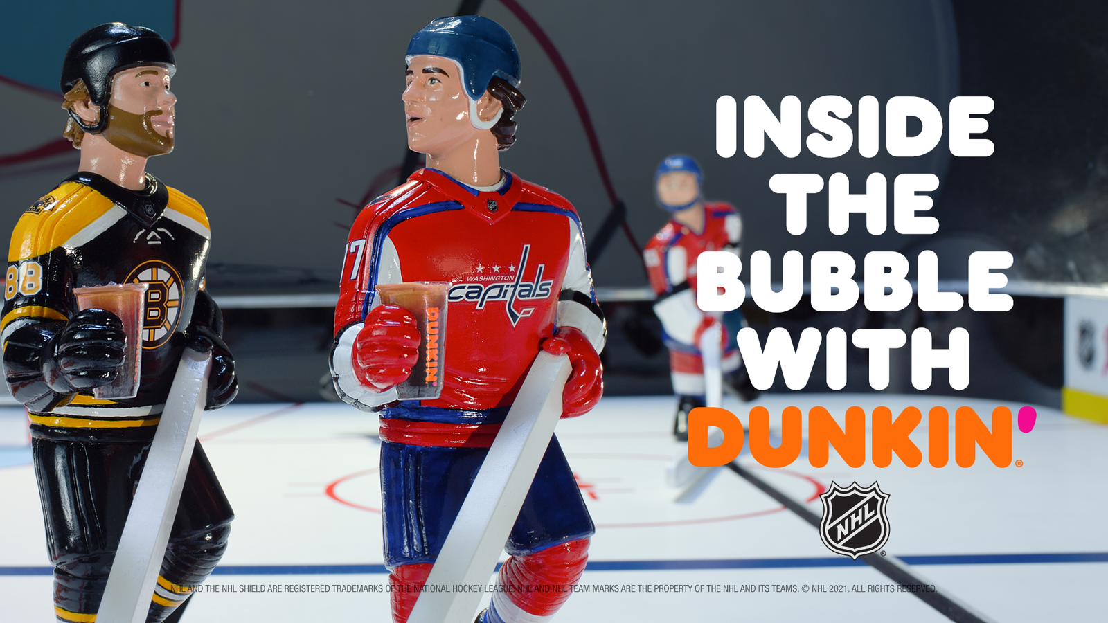 Dunkin’ Campaign Goes Inside the Bubble with NHL® Superstars David