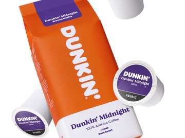 Dunkin' Midnight K Cups and Packaged Coffee