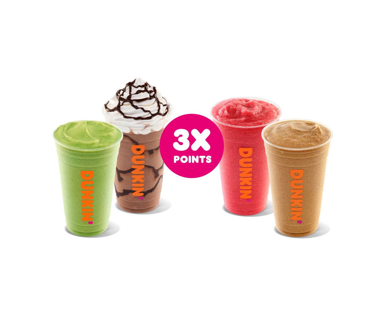Stay Cool With 3X Points on Frozen Beverages Dunkin'