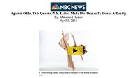 NBC News - Against Odds, This Queens, N.Y. Latina Made Her Dream To Dance A Reality