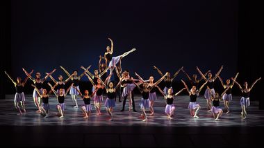 Students of The Ailey School in 'Divertimento' by Pedro Ruiz
