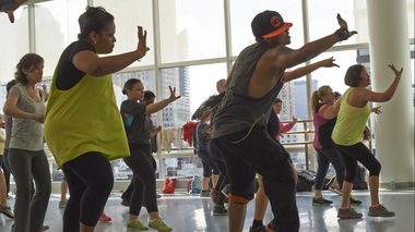Zumba Class at Ailey Extension