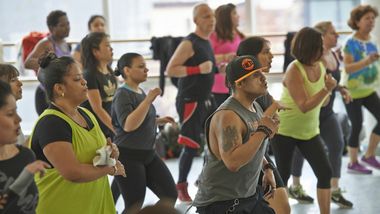 Zumba Class at Ailey Extension