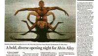 The Boston Globe - A Bold, Diverse Opening Night For Alvin Ailey