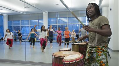 West African class at Ailey Extension