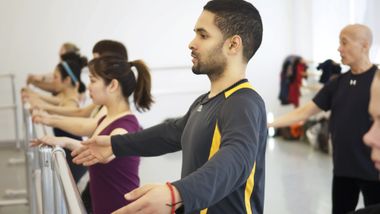 Ballet class at Ailey Extension