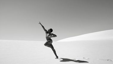 AAADT's Jeroboam Bozeman on Atlantis Beach in South Africa. Photo by Andrew Eccles