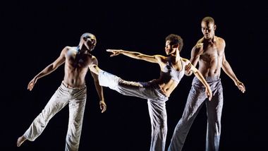 Chalvar Monteiro, Ghrai DeVore and Jamar Roberts in Kyle Abraham's Untitled America