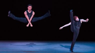 Alvin Ailey American Dance Theater's Jacquelin Harris and Megan Jakel in Robert Battle's Ella