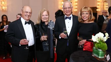 Board chairman Daria Wallach, Eric Wallach (right) with guests at Ailey's 2017 DC Gala