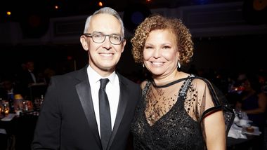 Executive Director Bennett Rink and Honoree and Board President Debra Lee