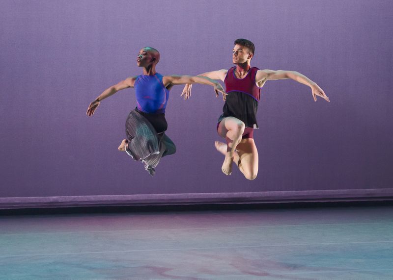 Ailey II's Jessica Amber Pinkett and Adrien Picaut in Darrell Grand Moultrie's Road to One. Photo by Kyle Froman