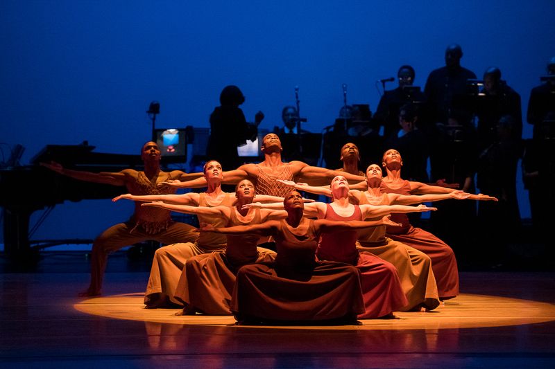 Alvin Ailey American Dance Theater in Alvin Ailey's Revelations with live music