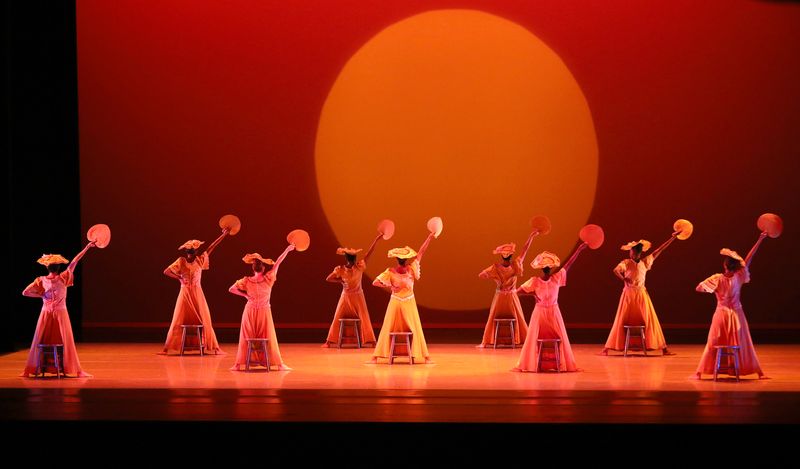 Alvin Ailey American Dance Theater in Alvin Ailey's Revelations. Photo by Donna Ward