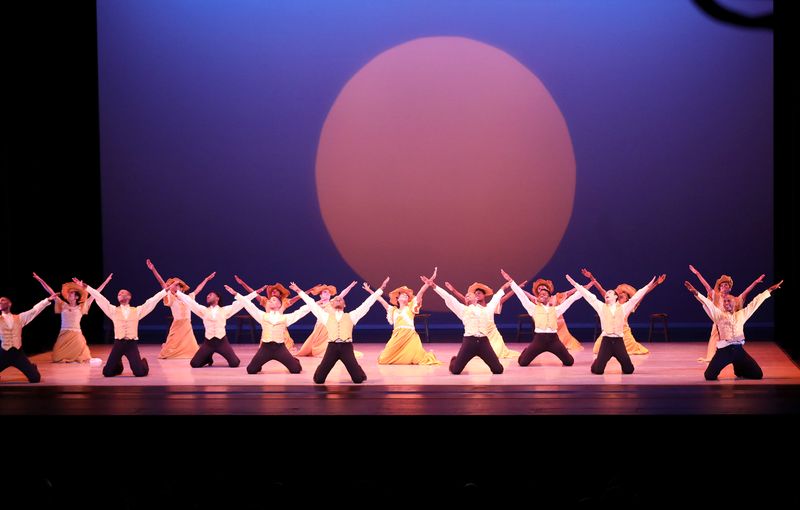 Alvin Ailey American Dance Theater in Alvin Ailey's Revelations. Photo by Donna Ward