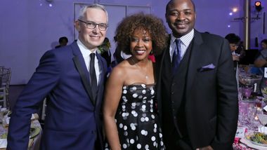 Executive Director Bennett Rink, Honorary Trustee Gina Adams and Artistic Director Robert Battle. Photo © Tony Powell 2019.