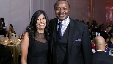Board Member Lata N. Reddy and Artistic Director Robert Battle. Photo © Tony Powell 2019.