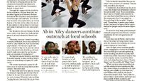 The Boston Globe - Alvin Ailey Dancers Continue Outreach At Local Schools 