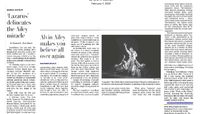The Washington Post - 'Lazarus' Delineates The Ailey Miracle
