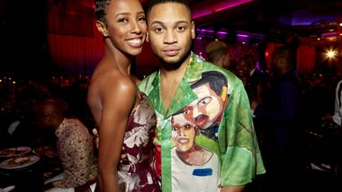 Alvin Ailey American Dance Theater's Courtney Celeste Spears and Ryan Jamaal Swain at Ailey's 2019 Opening Night Gala