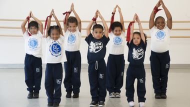 AileyDance Kids from Bronx Charter School for Excellence kindergarten Creative Movement class