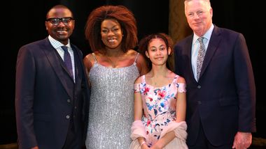 AAADT Artistic Director Robert Battle, Honorary Chair Lorraine Toussaint & daughter Samara Zane, and  Doris Duke Charitable Foundation CEO Ed Henry
