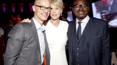 Gala co-chairs Timothy and Michele Barakett with Artistic Director Robert Battle
