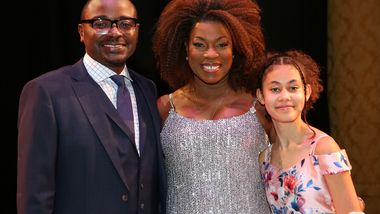 Ailey Artistic Director Robert Battle, Honorary Chair Lorraine Toussaint and her daughter Samara Zane