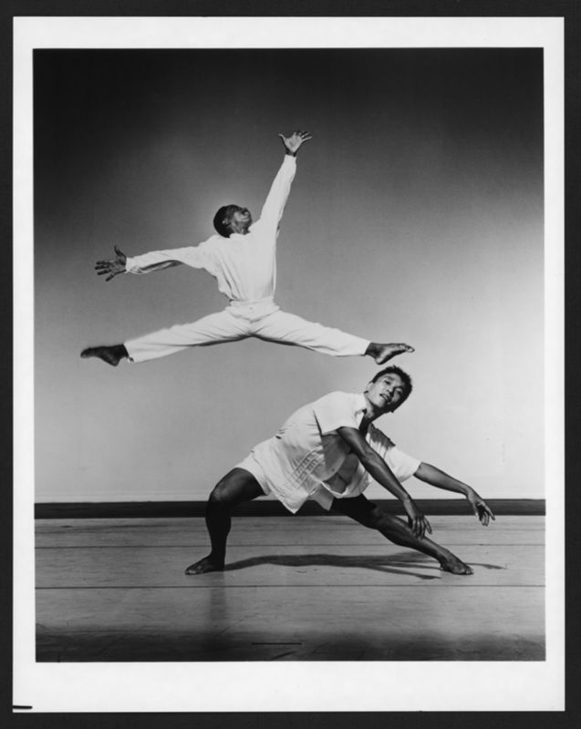 Masazumi Chaya and Ralph Glenmore in Jennifer Muller's Speeds. Photo by Jack Mitchell. (©) Alvin Ailey Dance Foundation, Inc. and Smithsonian Institution