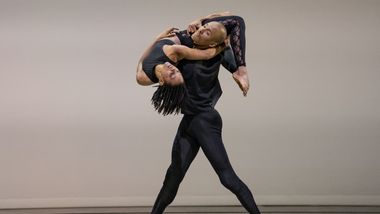 Alvin Ailey American Dance Theater's Yannick Lebrun and Jacquelin Harris in Lar Lubovitch's Fandango