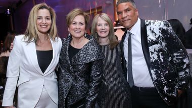 Guests with Kennedy Center President Deborah Rutter and partial owner of Washington Nationals Baseball Team Paxton Baker at Ailey's 2020 DC Gala. Photo © Tony Powell