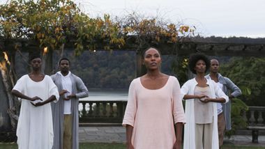 Alvin Ailey American Dance Theater in Testament by Matthew Rushing Clifton Brown and Yusha-Marie Sorzano at Wave Hill Public Garden and Culture Center