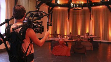 Filming Alvin Ailey American Dance Theater in a reimagining of Alvin Ailey's Revelations at Wave Hill Public Garden and Cultural Center