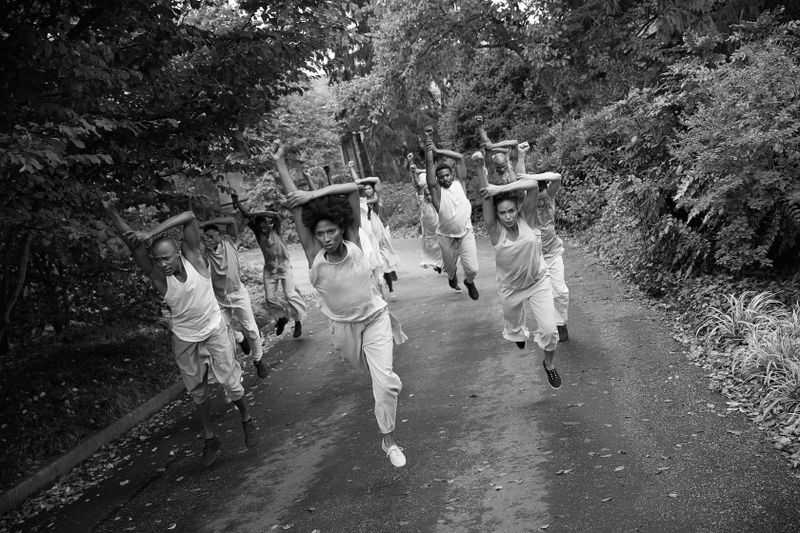 Alvin Ailey American Dance Theater in Testament by Matthew Rushing Clifton Brown and Yusha-Marie Sorzano at Wave Hill Public Garden and Culture Center